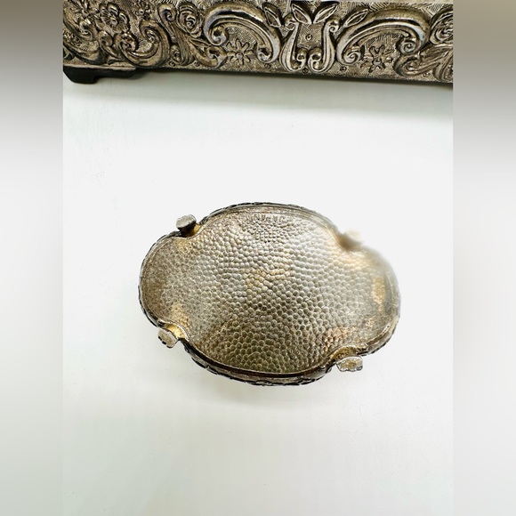 Vintage Silver Jewelry Trinket Casket Box - Picture 4 of 14